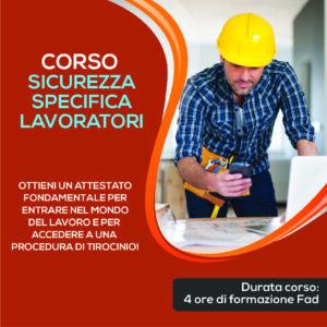 Formazione Specifica Lavoratori ART 37 Rischio Basso (4 Ore) Online | Corsi Sicurezza in FAD