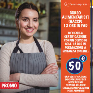 Corso per Alimentaristi (HACCP - Sicilia) 12 ore in Fad con Certificazione | Formazione Online