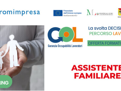 Corso Gratuito ASSISTENTE FAMILIARE – RE-SKILLING  | Programma GOL