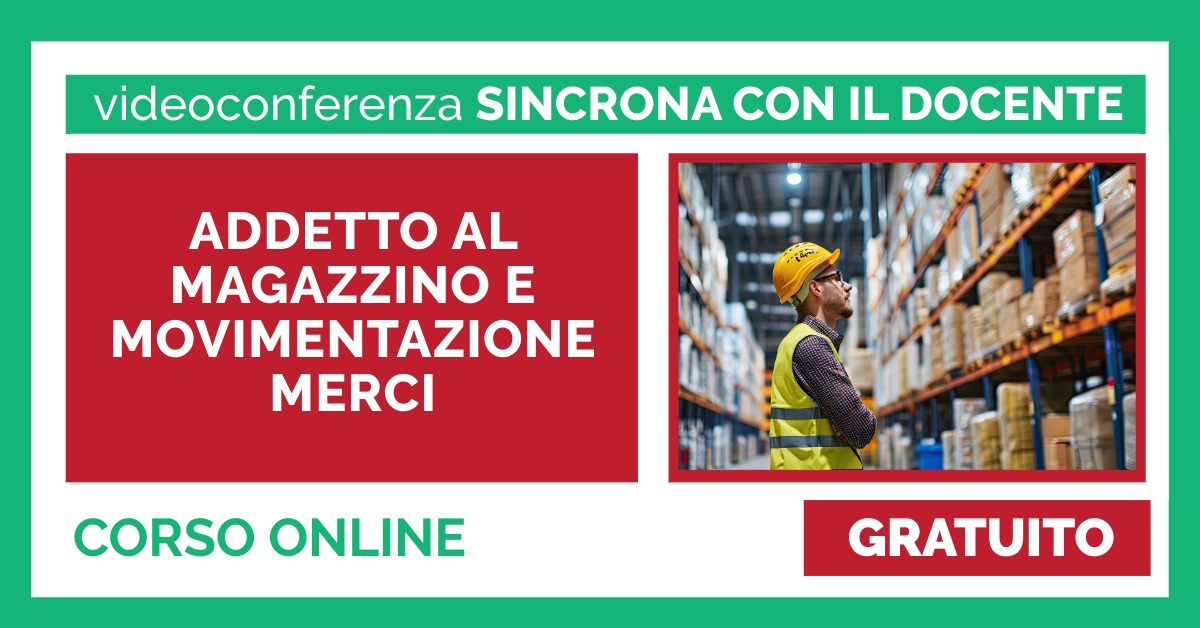 ADDETTO AL MAGAZZINO E MOVIMENTAZIONE MERCI